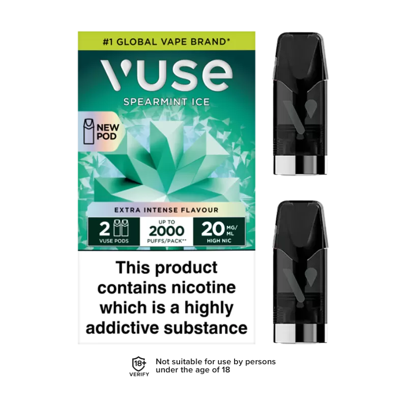 Spear Mint Ice Vuse Pro Pods - 20mg (Discontinued) - Vapeshop Co