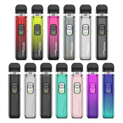 SMOK Novo Master 30W Pod System - Black Carbon Fiber, Green Black (621DD8)