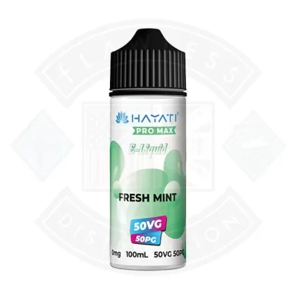 Hayati Pro Max 50/50 – Fresh Mint 0mg 100ml Shortfill - Ecigdepot