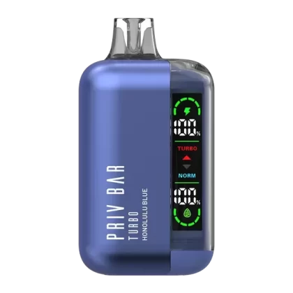Honolulu Blue – Priv Bar Turbo - VAP; Vape Product; 5 Pack, Single
