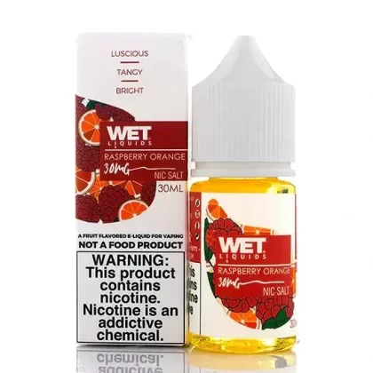 WET LIQUIDS Raspberry Orange SaltNic – 30 ml - Vape Product, Vape Product