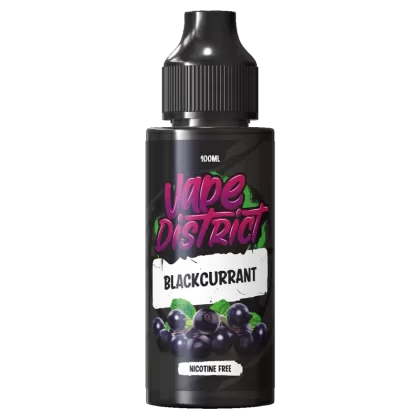 Blackcurrant by Vape District 100ml - NIC SHOTS (FREE)