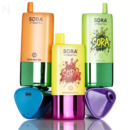 Sora Trinity 60K Disposable - Blue Razz Ice / Mexico Mango / Strawberry Banana