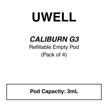 Uwell – Caliburn G3 – Replacement Pods (Pack of 4) - Vapeys Co Nz