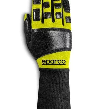 Sparco Competition Gloves R-Meca – Yellow Fluo – Size 11 (Large)