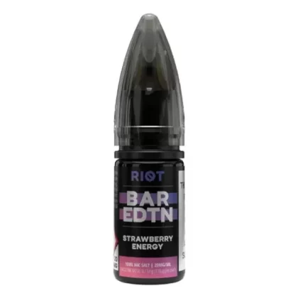 Strawberry Energy Nic Salt E-Liquid by Riot Bar Edition