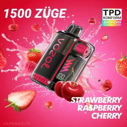 Vozol Vista Plug – Strawberry Raspberry Cherry Starter Kit - Pod Kit; La Fume; 850 mAh