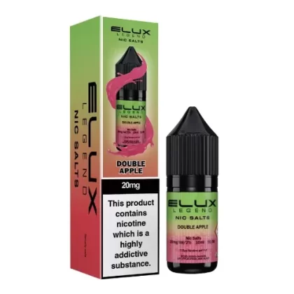 Elux Legend Double Apple Nic Salt E-Liquid - Nicotine Strength#10mg>20mg