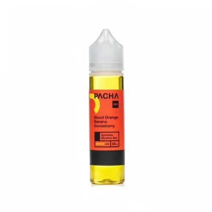 PACHA Syn – Blood Orange Banana Gooseberry 60mL E-Juice - Vape Product, Vape Product (9A4D4E)
