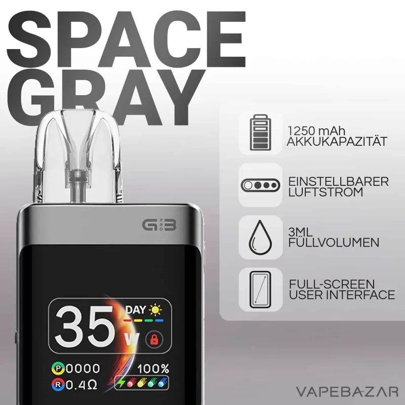 UWELL Caliburn G3 Pro KOKO – Space Gray - Image 2