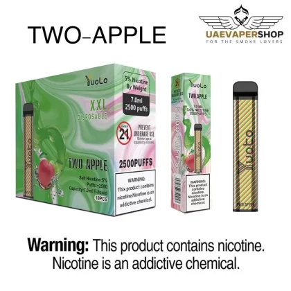Yuoto Vape Two Apple Xxl 2500 Puffs Disposable