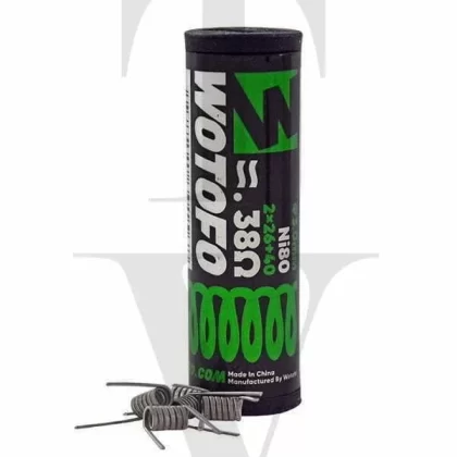 WOTOFO DUAL CORE FUSED CLAPTON 0.38OHM PREBUILT COILS