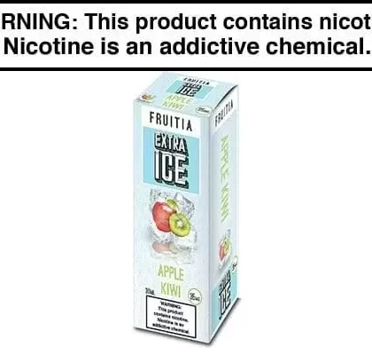 APPLE KIWI BY FRUITIA EXTRA ICE SALTS 30ML - Vapejuice