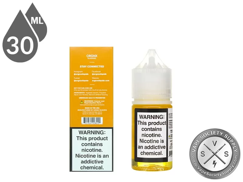 Peach Ice By ORGNX Salt Nic 30ml - Image 3