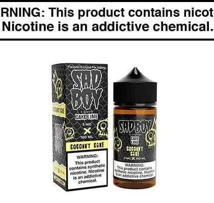 COCONUT CAKE BY SADBOY E LIQUID 100ML - Vapejuice