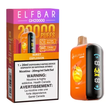 Elf Bar GH20K Disposable Vape Device - Burst 20ml - 20mg/ml