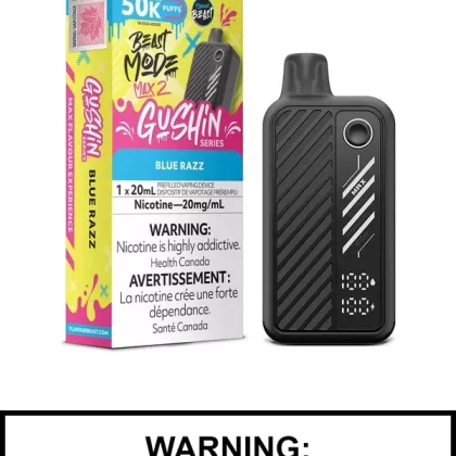 Gushin Blue Razz Flavour Beast Beast Mode Max 2 Disposable Vape