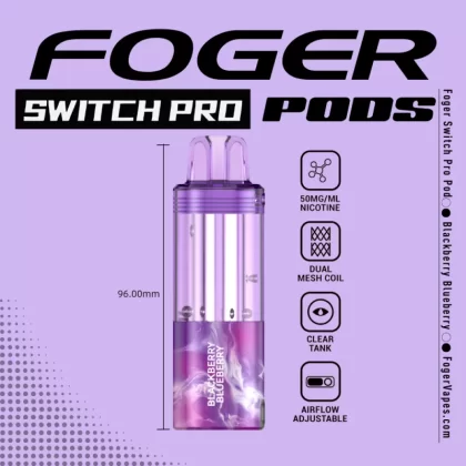 Blackberry Blueberry Foger Switch Pro Pod | 30K Puffs