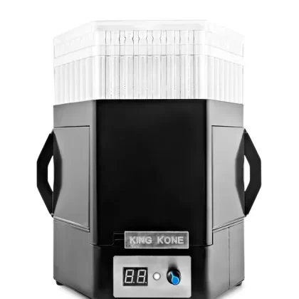 KING KONE | Black Steel Vibration Pre-Rolled Cone Filling Machine V2 for 84/98/109mm | Fill 169 Cones in 3 Minutes