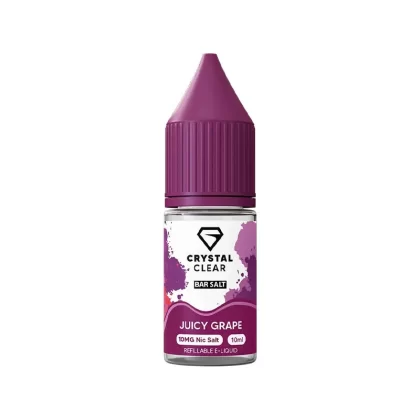 Crystal Clear Bar Salts Juicy Grape Nic Salt Vape Juice - 20mg