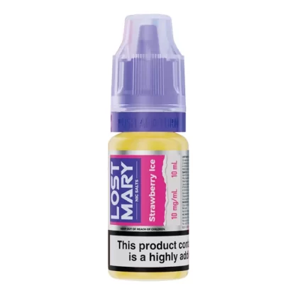 Strawberry Ice Nic Salt E-Liquid by Lost Mary (10ml)