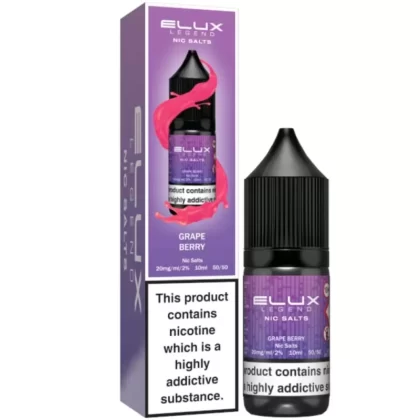 Grape Berry Nic Salt E-Liquid Legend Series by ELUX (10ml) - 20mg
