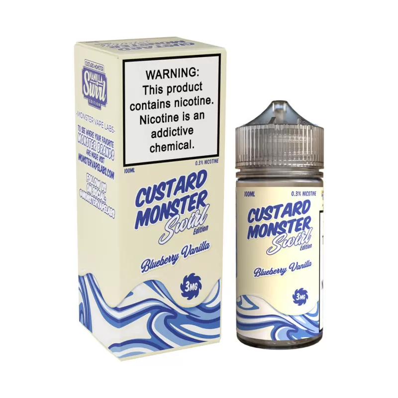 Custard Monster Swirl Edition - Blueberry Vanilla - 100ML E-Liquid