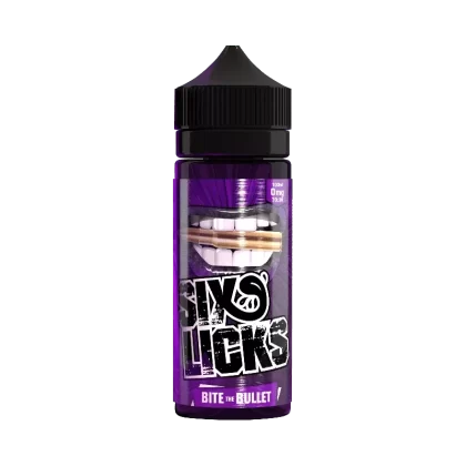 SIX LICKS BITE THE BULLET 100ML SHORTFILL E-LIQUID