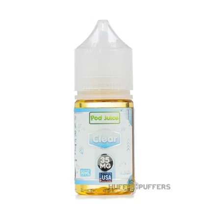 Pod Juice – Clear 30mL - Nicotine Strength#10mg>20mg>35mg>55mg