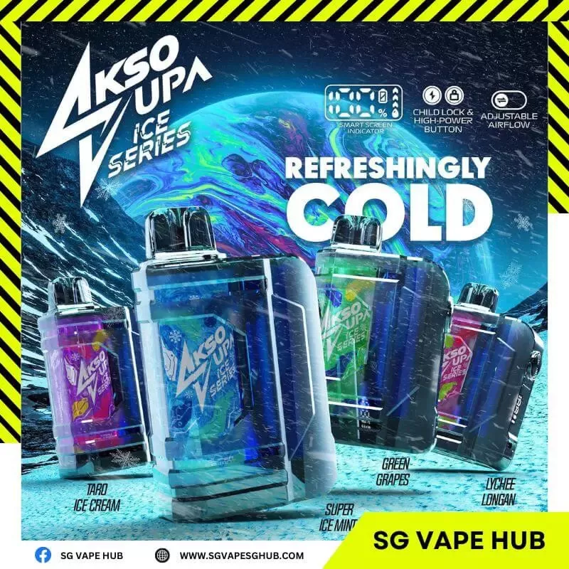 AKSO SUPA 9500 Puffs - Super Ice Mint - Image 2