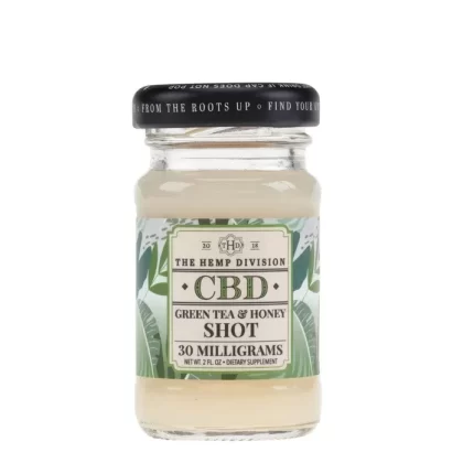The Hemp Division Green Tea & Honey Shot – 30 MG CBD (Case of 8)