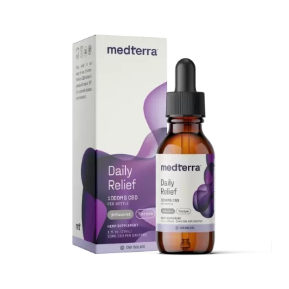 Medterra Daily Relief CBD Isolate Oil - Strength#500mg>1000mg>3000mg>6000mg