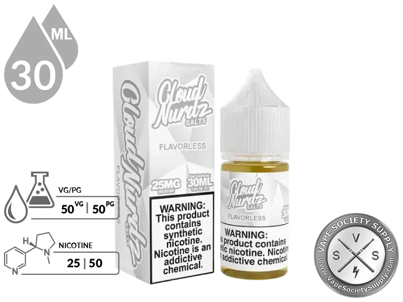Flavorless by Cloud Nurdz Salts 30ml - Image 2