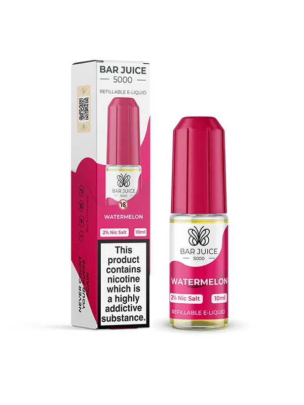 Bar Juice 5000 Watermelon Nic Salt E-Liquid - Vape Product, Vape Product - Image 2