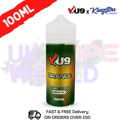 Orange Shortfill eJuice 100ML Eliquid – VU9 x Kingston