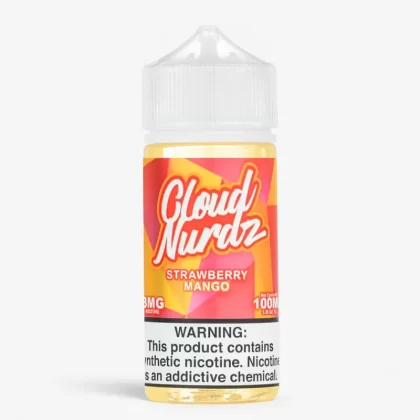Cloud Nurdz Strawberry Mango 100mL Pre-Steeped E-Juice - Vape Product, Vape Product