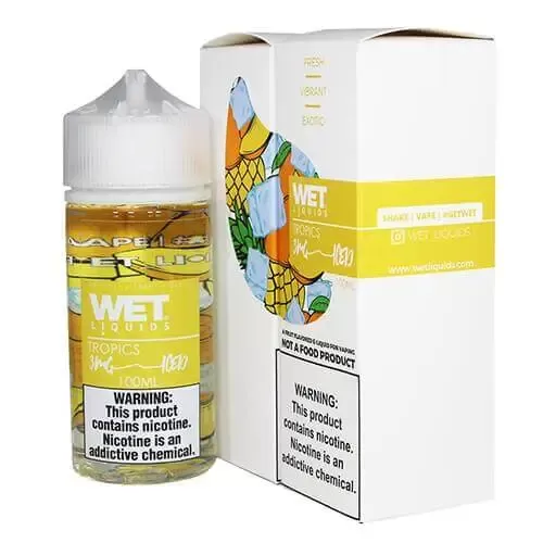 WET LIQUIDS Tropics Iced E-liquid – 100ml - Vape Product, Vape Product