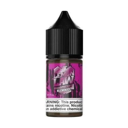 Raspberry Lemonade Nicotine Salt by Lemon Law E-Liquid - Vape Product; Vape Product