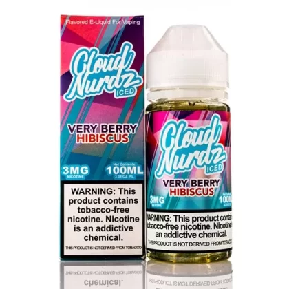 Very Berry Hibiscus Iced – Cloud Nurdz E-Juice (100 ml)