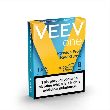 VEEV ONE Passion Fruit Kiwi Guava Pods (2 Pack) - Nicotine Strength#20mg (71236E)