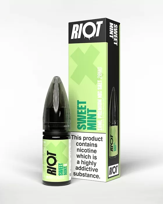 Sweet Mint Nic Salt E-Liquid – Riot X