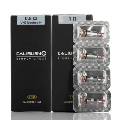 Uwell Caliburn G Coils - 4 Pack; 0.8 Ohm UN2 Meshed-H, 1.0 Ohm G Coil (9A366C)