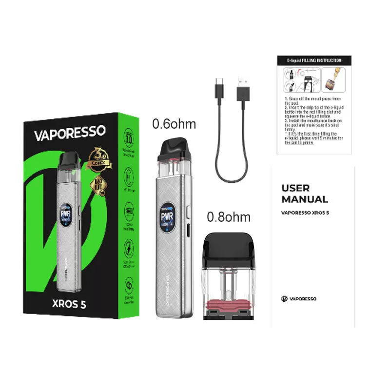 Vaporesso XROS 5 Pod Kit 30W - Pearl White - Image 3