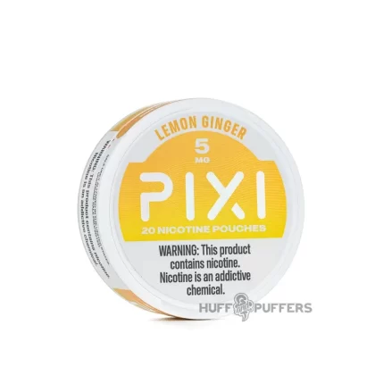 Pixi Nicotine Pouches – Lemon Ginger - Nicotine Strength#5mg>10mg